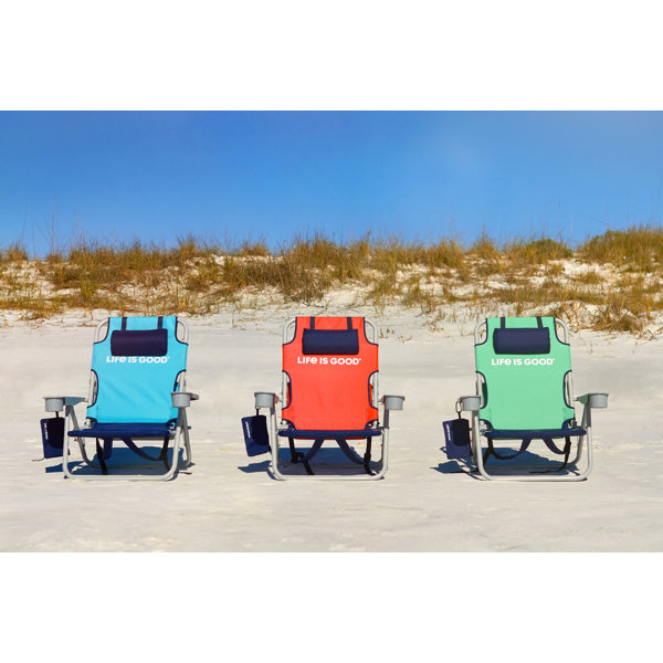 Life is Good Reclining Beach Chair & Reviews Wayfair
